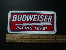 Original Vintage Budweiser Racing Team Decal Sticker NASCAR NHRA Beer 6.25