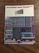 1972 Chevrolet Step Van truck P10 P20 delivery bread sales brochure 8 pg picture