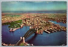 Postcard Aerial Panorama of Sydney & Harbor Bridge Australia   H 2 picture