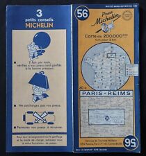 1949 MICHELIN 56 PARIS REIMS Guide Bibendum tire tyre map picture