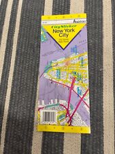 1997 Hagstrom CitySlicker New York City Laminated Map ~ City Slicker (Lot 1305) picture