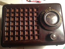 Vintage 1950's Trav-ler Model 5056A Midget Case Tube Radio Works- serial 1582050 picture