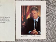 1997 Bill Clinton White House Photo with Personal Letter  picture