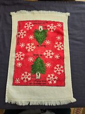 vintage hand towel Christmas Kim Casali Love is bringing home the Christmas tree picture