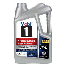 Mobil 1 High Mileage Full Synthetic Motor Oil 0W-20, 5 Quart between oil changes picture