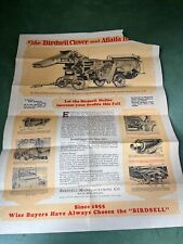 Original Birdsell Hullers Advertising Poster/ Fold Out Brochure picture