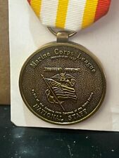Marine Corps League National Staff Bronze Medal W/ Ribbon Bar Carded picture