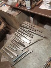 Vintage Lot Of Lead Iron Caulking Cold Chisels picture