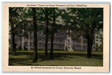 c1910's Dr. Nichols Sanatorium For Cancer Savannah Missouri MO Antique Postcard picture