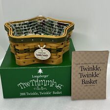 Longaberger 2001 Christmas Tree Trimming Twinkle Twinkle Star Basket No Lid picture