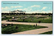 1911 View Of Mineral Palace Park Pueblo Colorado CO Posted Antique Postcard picture