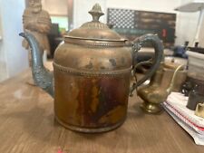 Antique brass tea pot picture