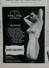 1948 women's Royal Worcester corset Roth Creations high waist girdle bra ad picture