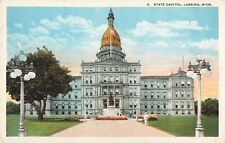Lansing MI Michigan, State Capitol Building, Vintage Postcard picture