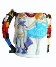2001 Indimension Nutcracker Ballet Gifts Embossed Raised Relief Mug New Never Us picture