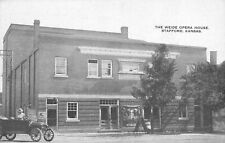 Postcard C-1910 Kansas Stafford The Weide Opera House Black White 24-5165 picture