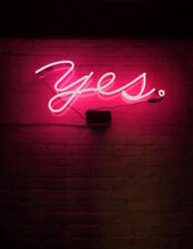 CoCo Say Yes Acrylic Neon Sign 14