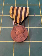 1870-71 FRANCO-PRUSSIAN WAR French Service Medal on Old Ribbon 04-404 picture