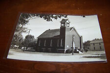 Rare Vintage RPPC Real Photo Postcard A2 Christian Church Shepherd Michigan 1947 picture