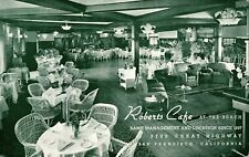 SAN FRANCISCO POSTCARD - ROBERTS CAFE-AT-THE-BEACH 2200 GREAT HIGHWAY SINCE 1897 picture