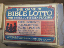 Vintage Christianity Game Bible Lotto, Bible Incidents, Characters, Facts picture
