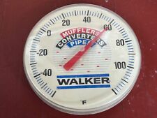 VINTAGE WALKER MUFFLERS SPRINGFIELD Advertising Wall Thermometer Sign 12