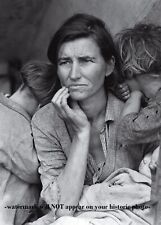 Famous 1936 Migrant Mother PHOTO, Great Depression Farmers Dust Bowl California picture