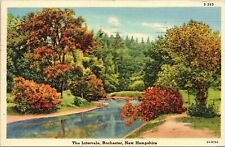 Intervale Rochester NH New Hampshire Linen Postcard PM Clean Cancel WOB VTG 1c picture