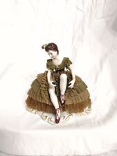 vintage figurines made in japan  dresden ballerina lace picture