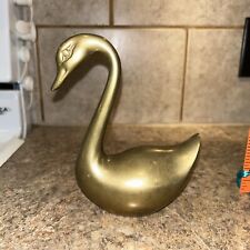Vintage Rosenthal Netter Brass Swan Metal Figurine picture