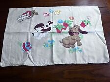 VTG 80S POUND PUPPIES PILLOWCASE 1985 TONKA FOR BED SHEET SET  picture