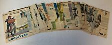 collection/lot of twenty-six GOODYEAR BICYCLE TIRE ADS ~ 1945-1963 picture