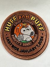 Knott’s Berry Farm Huff and Puff Last Ride Snoopy 4x4 Embroidered Patch Adhesive picture