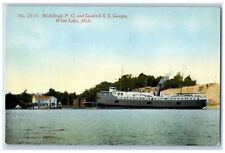 c1910 Michillinda P.O. and Goodrich SS Georgia White Lake MI Postcard picture