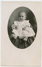Real Photo Postcard - Cute Baby Wearing Long Gown - REEDY Family (Edith) 10 Mo  picture