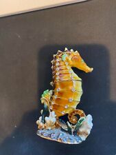 Rare Nobility Bejeweled Seahorse Trinket Box. Heavy and very beautifull picture