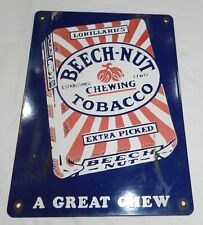 Vintage Porcelain sign - Beech-Nut Chewing Tobacco - 9