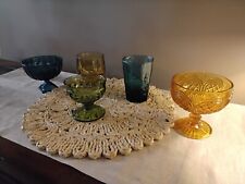 Set Of Colorful Mismatched Vintage Glass picture