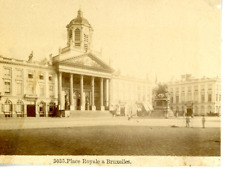 Belgium, Brussels, Place Royale, 1876 Vintage abumen print, albumin print  picture