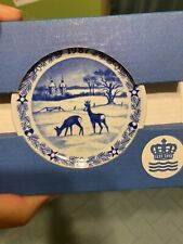 1987 Royal Copenhagen Denmark Mini Plate or Plaque - Vallo Slot / Castle picture