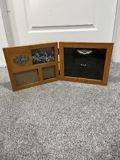 VTG 2003 100th Anniversary Harley-Davidson Wooden Folding / Hinged Picture Frame picture