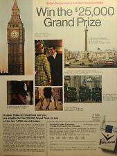 Parliament Cigarettes London Sweepstakes Houndstooth Suit Vintage Print Ad 1968 picture