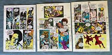 Dave Gibbons Doctor Who #2 3 Pages Original Color Guide Art Watchmen UK Marvel 5 picture