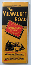 Vintage Sept 1949 Milwaukee Road RR System Public Timetable Brochure Hiawathas picture