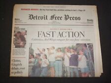 1995 JUNE 12 DETROIT FREE PRESS NEWSPAPER - DETROIT GRAND PRIX - NP 7635 picture