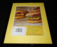 2010 McDonald's Angus Third Pounders Framed 11x14 ORIGINAL Advertisement picture