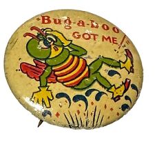 1940s Bugaboo Pest Bugs Insects Socony Vacuum Advertising Vintage Pinback Button picture