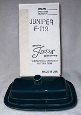 FiESTA x HOMER LAUGHLiN JUNiPER COVERED BUTTERDiSH & LiD NEW iN BOX SHiPS TODAY picture
