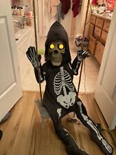 Spirit Halloween Lil Skelly Bones w/box Retired Animatronic HTF 2015-18 Version picture
