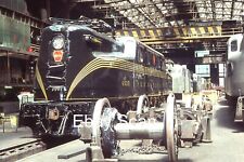 Original 35mm Kodachrome Slide PRR Pennsylvania Railroad Train GG1 In Shop 1977 picture